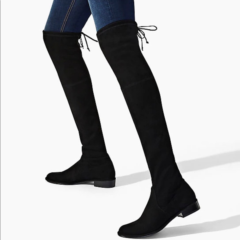 Stuart Weitzman Black Suede Lowland Boot - image 3